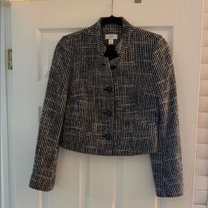LOFT Women's Classic Black and White Blazer